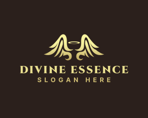 Divine - Holy Halo Wings logo design