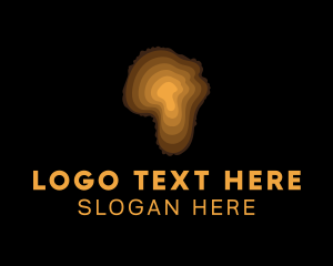 Woodcutter - Wood Ring Log logo design