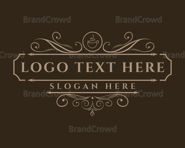 Luxury Coffee Cup Logo