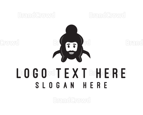 Sumo Wrestler Man Logo