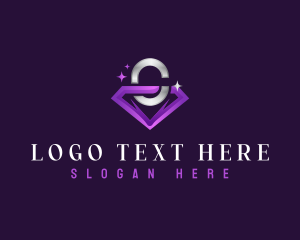 Firm - Diamond Gem Letter C logo design