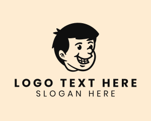 Writer - Cheeky Cartoon Man logo design