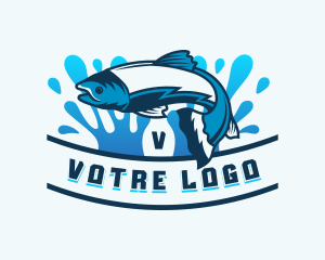 Underwater - Fish Tuna Seafood logo design