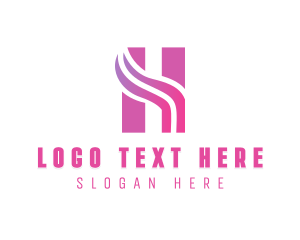 Hairdressing - Beauty Letter H logo design