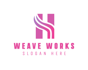 Weave - Beauty Letter H logo design