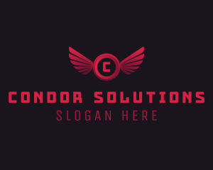 Aviary Wing Aeronautics logo design