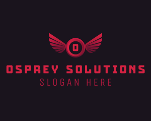 Aviary Wing Aeronautics logo design