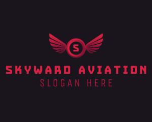 Aviary Wing Aeronautics logo design