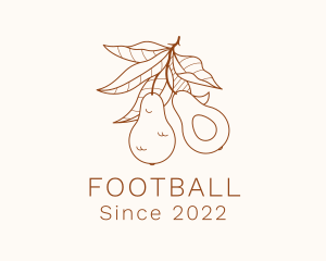 Market - Avocado Fruit Branch logo design