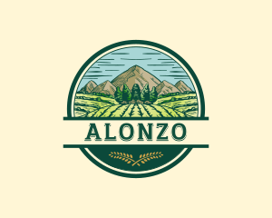 Land Farming Field logo design