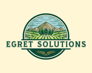 Land Farming Field logo design