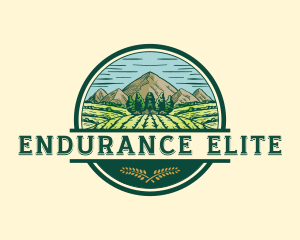 Land Farming Field logo design