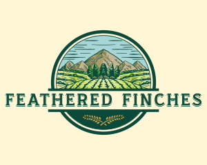 Land Farming Field logo design