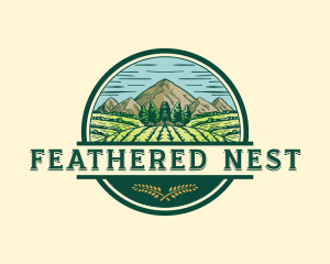 Land Farming Field logo design