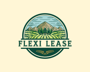 Land Farming Field logo design