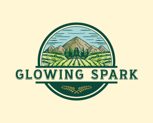 Land Farming Field logo design