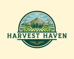 Land Farming Field logo design