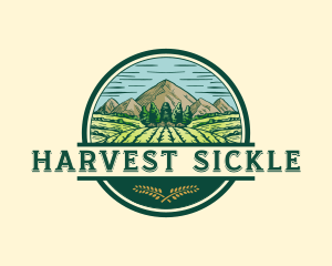 Land Farming Field logo design