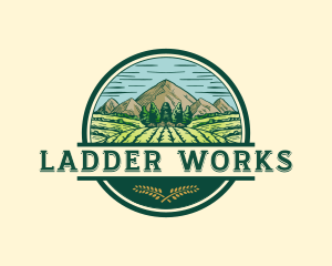 Land Farming Field logo design