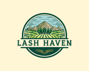 Land Farming Field logo design