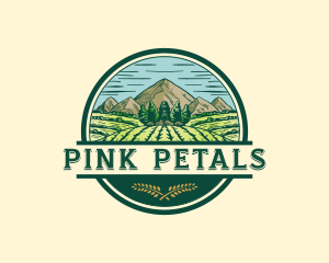 Land Farming Field logo design