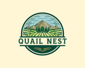 Land Farming Field logo design