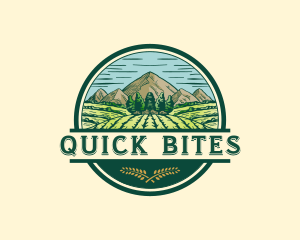 Land Farming Field logo design