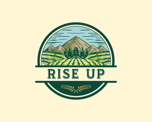 Land Farming Field logo design