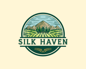 Land Farming Field logo design