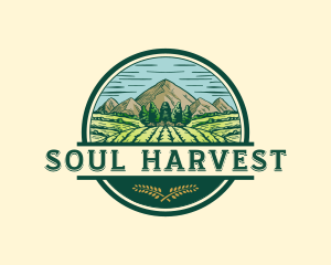 Land Farming Field logo design