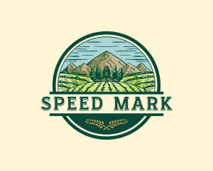 Land Farming Field logo design