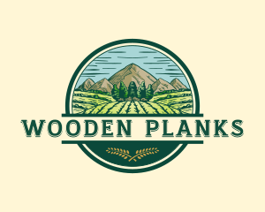 Land Farming Field logo design