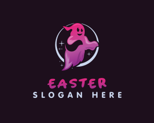 Scary Halloween Ghost Logo