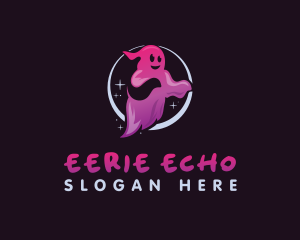 Scary Halloween Ghost logo design