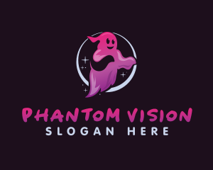 Phantom - Scary Halloween Ghost logo design