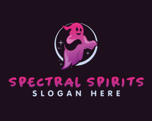 Scary Halloween Ghost logo design