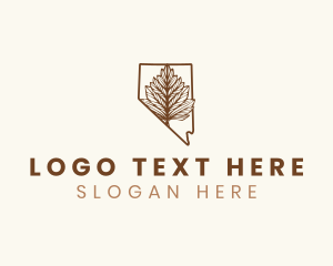 Mountain Maple - Nevada Single Leaf Pinon logo design