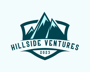 Hillside - Mountain Summit Camping logo design