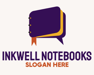 Notebook - Notebook Chat Bubble logo design