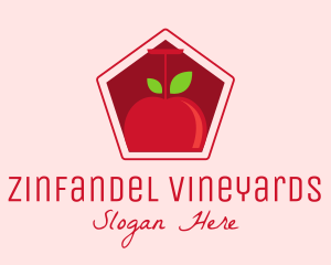 Apple Wine Glass logo design