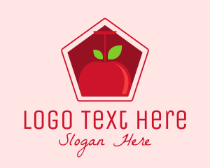 Liqour - Apple Wine Glass logo design