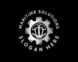 Naval - Maritime Anchor Repair logo design