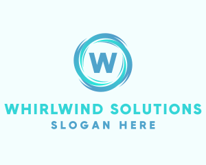 Whirl - Water Supply Whirlpool logo design