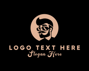 Men - Beard Guy Character logo design