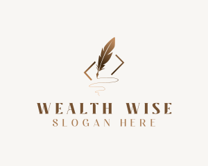 Feather Quill Writing Logo