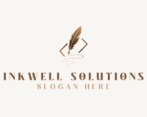 Writing - Feather Quill Writing logo design
