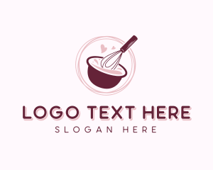 Food - Whisk Baking Bowl logo design