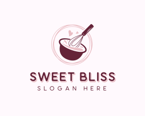 Whisk Baking Bowl logo design