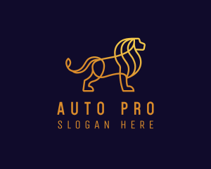 Luxury Lion Monoline Logo