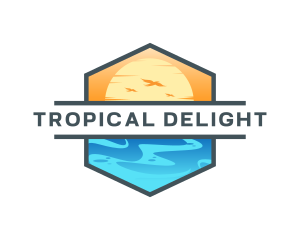 Tropical Summer Getaway  logo design